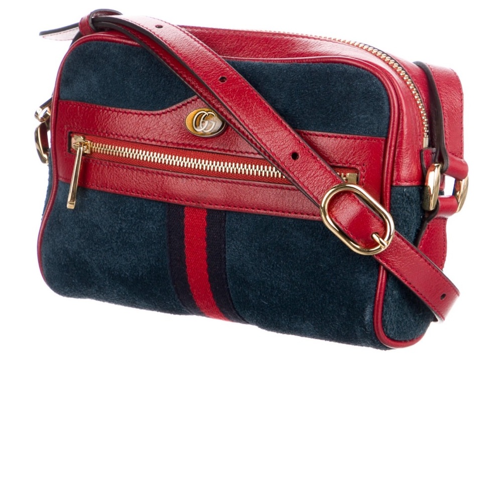Gucci Suede Web Mini Ophidia Camera Bag